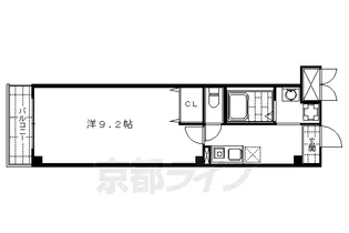 シェソワ東洞院【3階】の間取り
