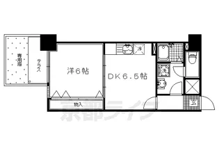 セレッソコート京都御所西【101号室】の間取り