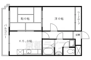 上阿達谷口マンション【107号室】の間取り