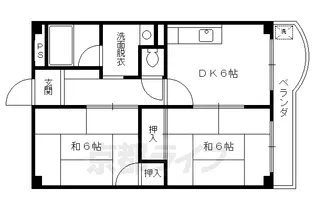 ハイデンス北大路【5階】の間取り