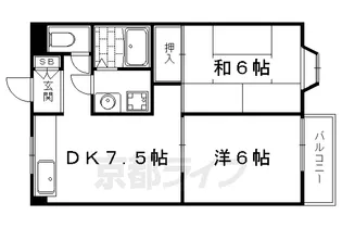 メゾン半四郎【206号室】の間取り