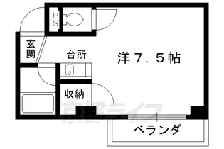 VILLA NORTH【301号室】の間取り