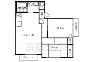 ガーデンハイツ花園【203号室】の間取り