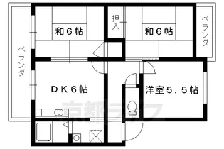 ガーデンハイツ花園【105号室】の間取り