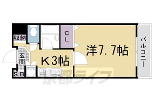 ランブラス川端丸太町【203号室】の間取り