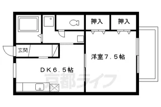 ドミール賀茂【201号室】の間取り
