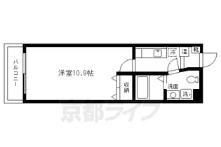 コモド二軒茶屋【103号室】の間取り