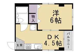 京都府京都市左京区下鴨西本町【マンション】の間取り