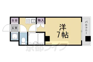 京都府京都市北区紫竹大門町【マンション】の間取り