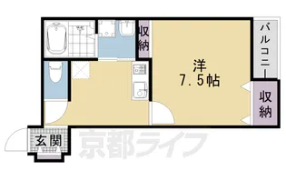 アールグランツ京都御所東【205号室】の間取り