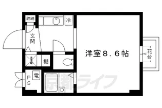 京都府京都市上京区芝薬師町【マンション】の間取り