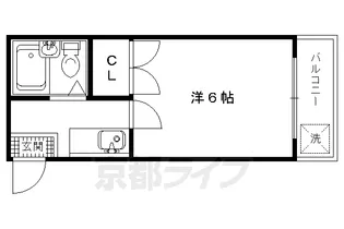 ラ・シャンブル【203号室】の間取り