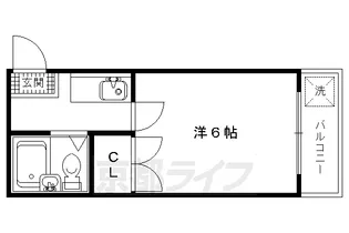ラ・シャンブル【312号室】の間取り