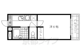 ラ・シャンブル【207号室】の間取り