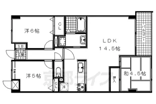 TAM’S COURT【202号室】の間取り
