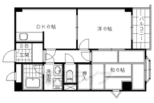 シティーハウス407【406号室】の間取り