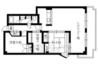 ヴェルドール御所【502号室】の間取り