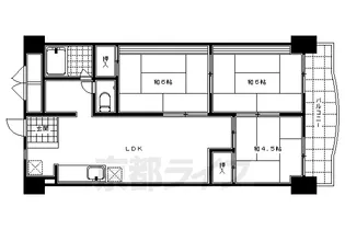 ブエナビスタ京都上鳥羽【4階】の間取り