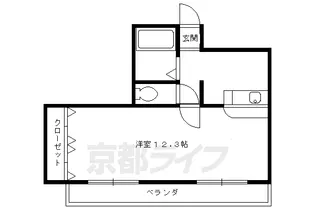 ソリエ北山【104号室】の間取り