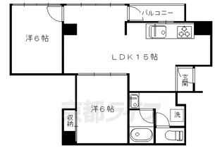 プランタンビル【7-D号室】の間取り