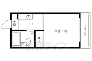 サンチェリーたかだⅢ【600号室】の間取り