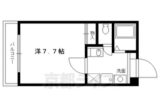 エクセレア北山【201号室】の間取り