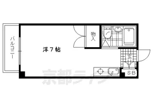 京都府京都市北区大宮西脇台町【マンション】の間取り
