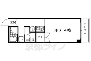 総司館八木【602号室】の間取り