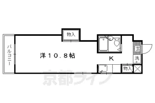 京都府京都市北区上賀茂葵之森町【マンション】の間取り