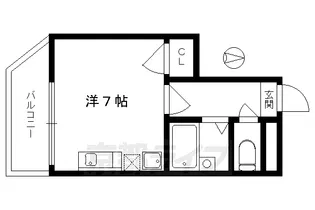 EARTH COURT 清水【201号室】の間取り