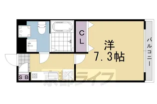 フォンテーヌ竹宇【1階】の間取り
