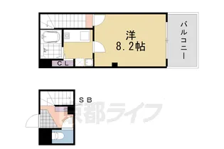 フォンテーヌ竹宇【3階】の間取り