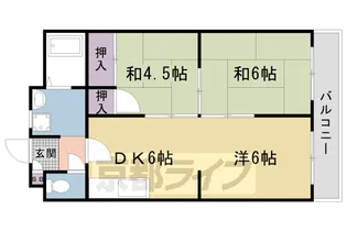 コーポラス花園【1階】の間取り
