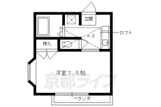 レイクヴィラ北山【2階】の間取り