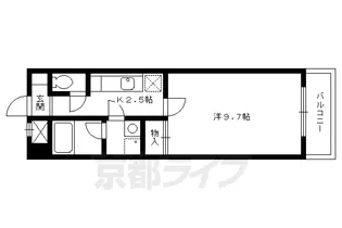 京都府京都市上京区菊屋町【マンション】の間取り