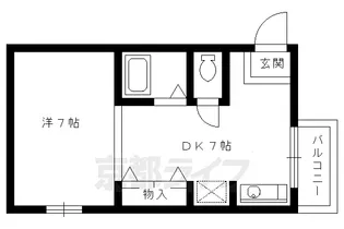 グレースコート堀川【101号室】の間取り