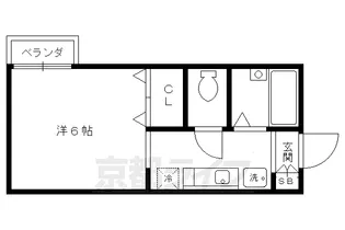 クレール大宮【203号室】の間取り