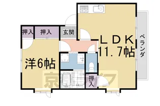 グリーン ゲーブルズ【205号室】の間取り