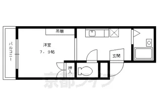 京都府京都市中京区押小路御幸町東入ル亀屋町【マンション】の間取り