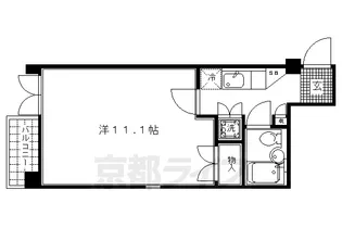 パレス紫竹【201号室】の間取り