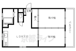 藤原マンション【1-B号室】の間取り