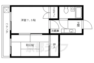 京都府京都市上京区東神明町【マンション】の間取り