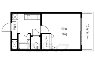 ジョヴィアルⅠⅡ【Ⅱ-102号室】の間取り