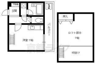 京都府京都市上京区相国寺門前町【マンション】の間取り