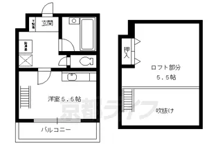 京都府京都市上京区相国寺門前町【マンション】の間取り