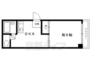 京都府京都市上京区宮垣町【マンション】の間取り