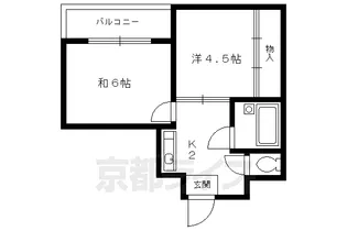 京都府京都市上京区宮垣町【マンション】の間取り