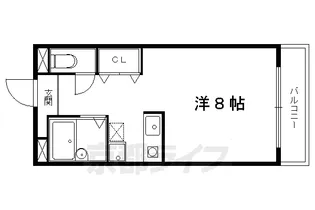EAST・WEST WING【E-103号室】の間取り