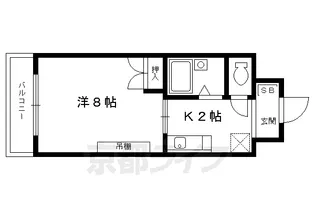 京都府京都市上京区東長者町【マンション】の間取り