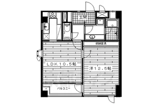 ノースコート【203号室】の間取り
